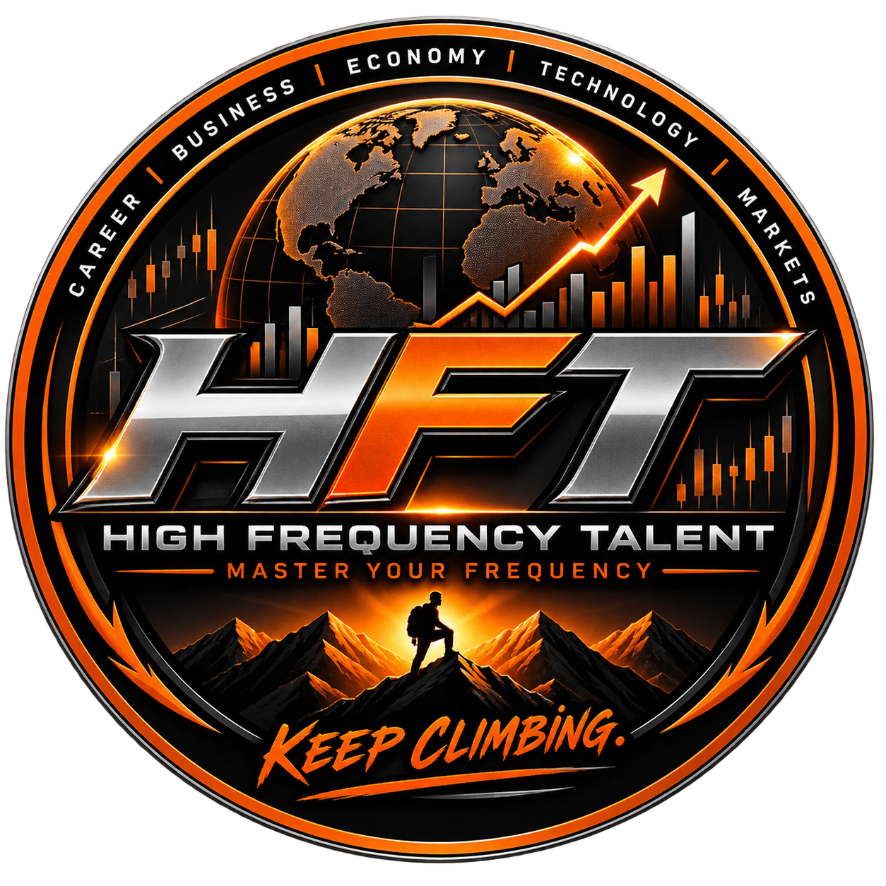 High Frequency Talent seal — Master Your Frequency. Keep Climbing.